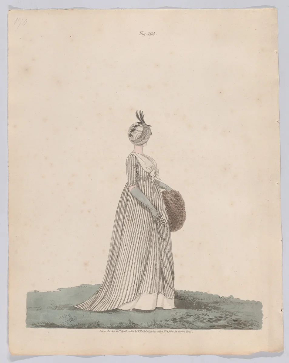 Gallery of Fashion, vol. VIII (April 1, 1801 - March 1 1802) by Nicolaus Heideloff, book, 1794-1802