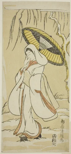 The Heron Maiden by Torii Kiyotsune (鳥居清経), print, 1770-1779