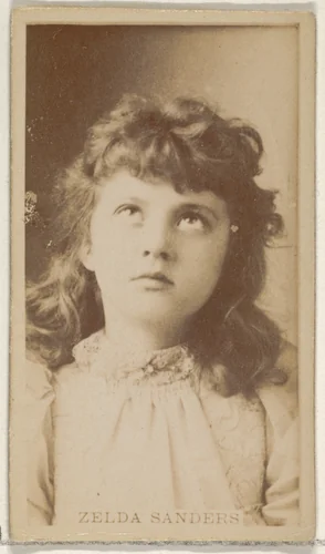 Zelda Sanders, from the Actors and Actresses series (N45, Type 8) for Virginia Brights Cigarettes by Allen & Ginter, photograph, 1885-1891