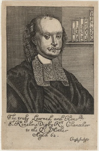 Sir Kenelm Digby by Thomas Cross, print, 1668-1669