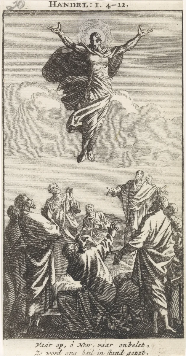 Hemelvaart van Christus by anonymous, print, 1712