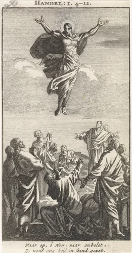 Hemelvaart van Christus by anonymous, print, 1712