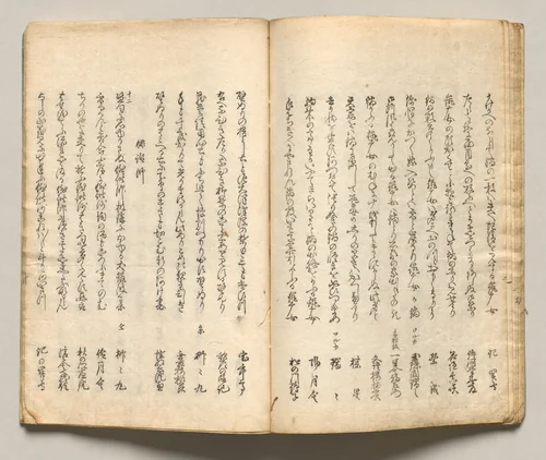 Spread Ten from Volume Seven of People of Japan in Light Verse (Kyōka) by Utagawa Hiroshige (歌川広重), book, 1857