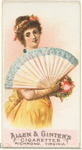 Plate 10, from the Fans of the Period series (N7) for Allen & Ginter Cigarettes Brands by Allen & Ginter, print, 1889