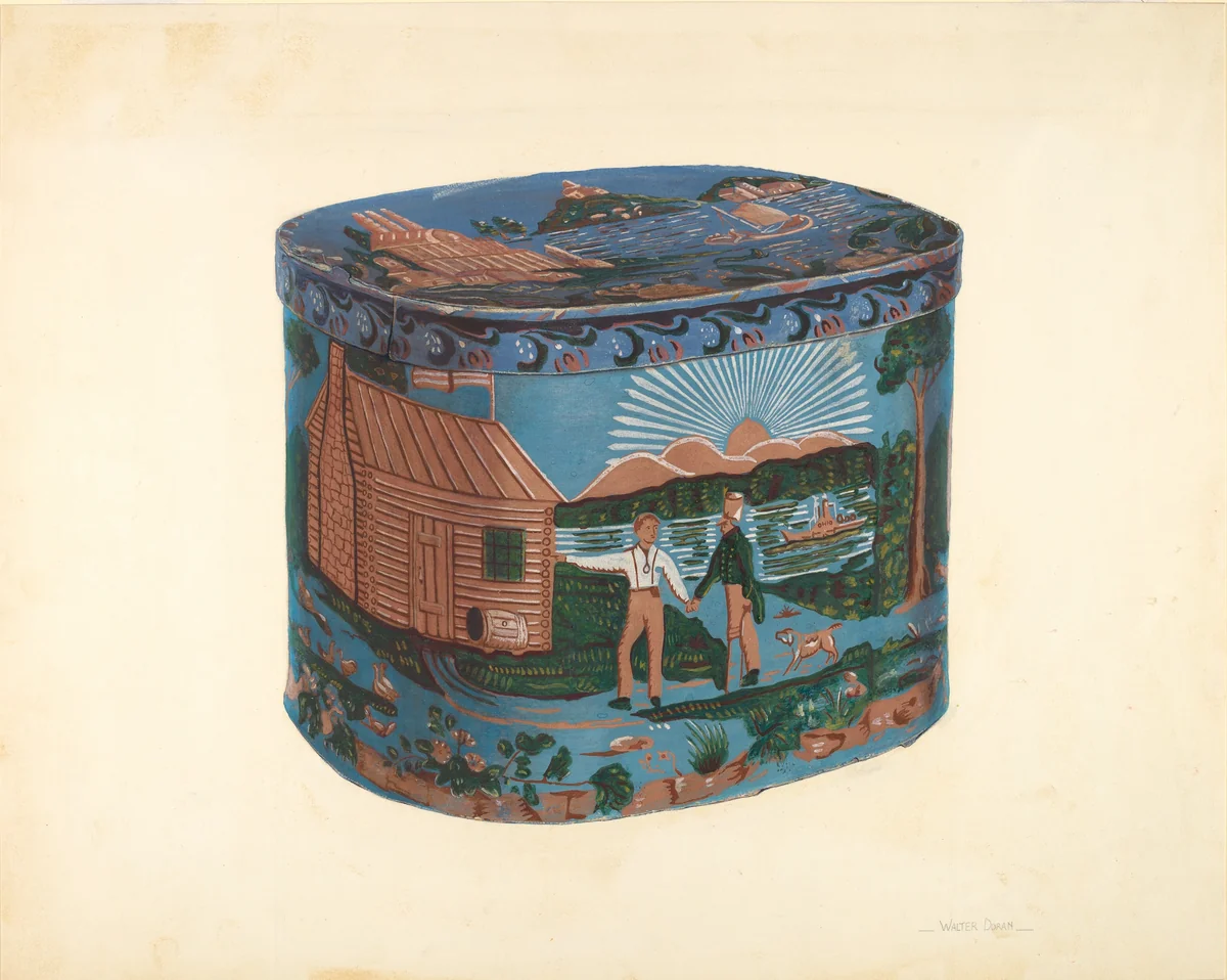 Bandbox Design by Walter Doran, index of american design, 1939