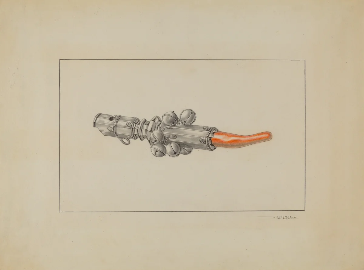 Rattle by Michael Fenga, index of american design, 1935-1942