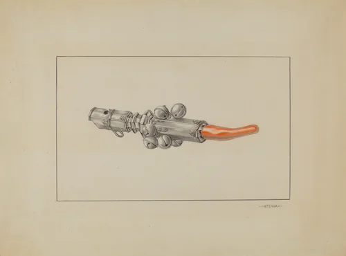 Rattle by Michael Fenga, index of american design, 1935-1942