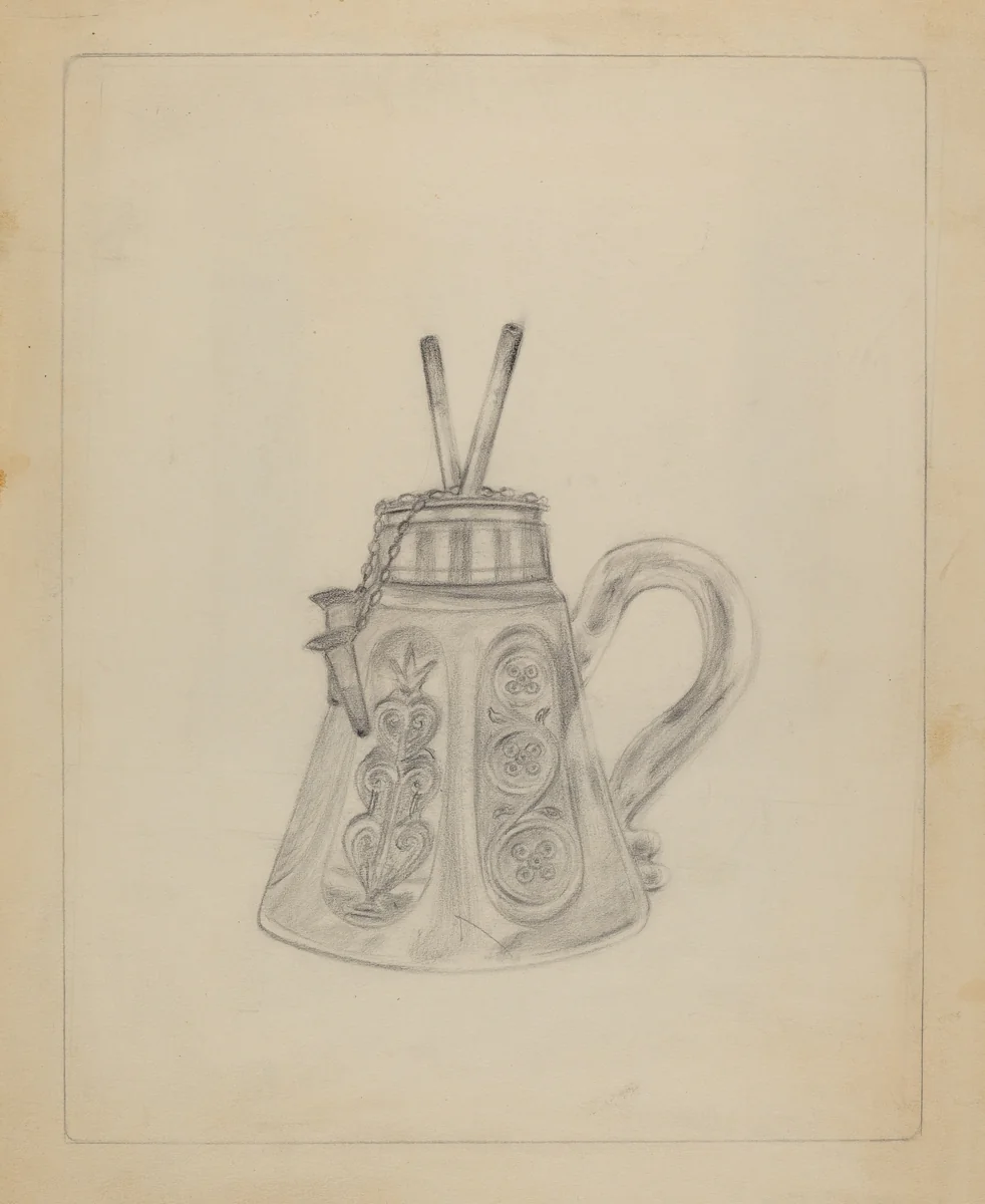 Lamp by American 20th Century, index of american design, 1935-1942