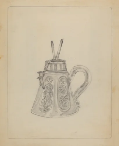 Lamp by American 20th Century, index of american design, 1935-1942