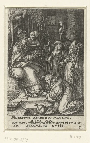 De Dood en de paus by Unknown, print, 1541