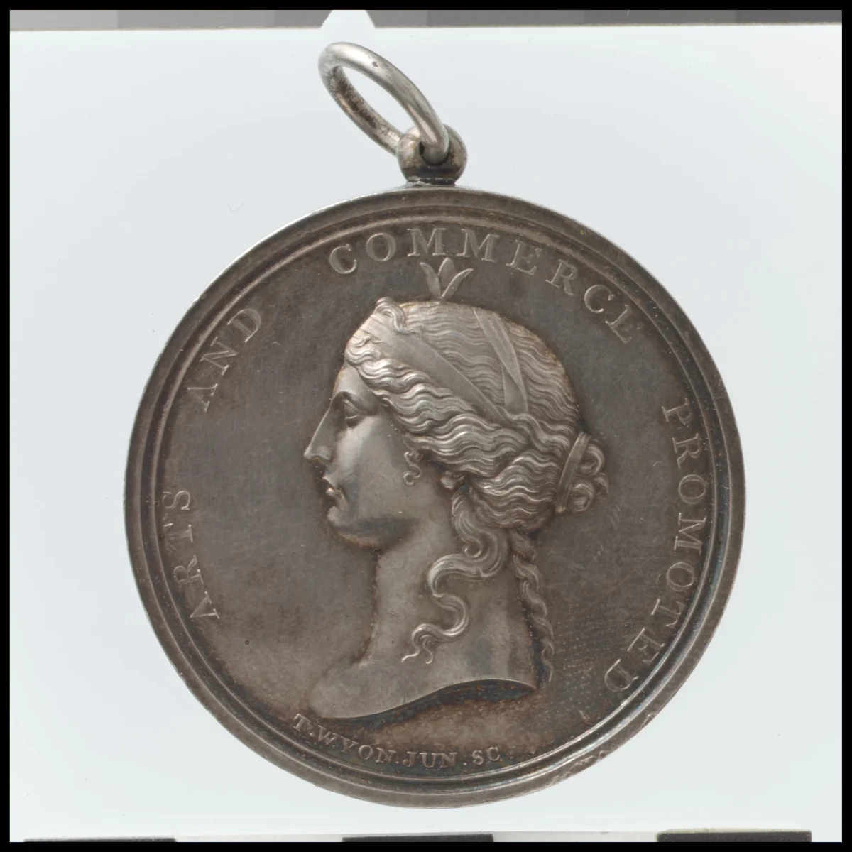Isis Medal of the Society of Arts by Thomas Wyon the Younger, metalwork, 1830