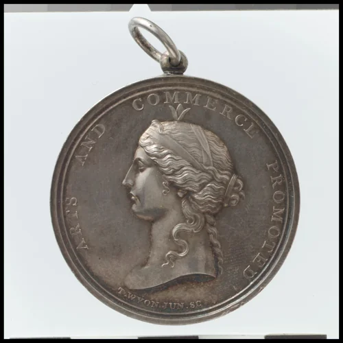 Isis Medal of the Society of Arts by Thomas Wyon the Younger, metalwork, 1830