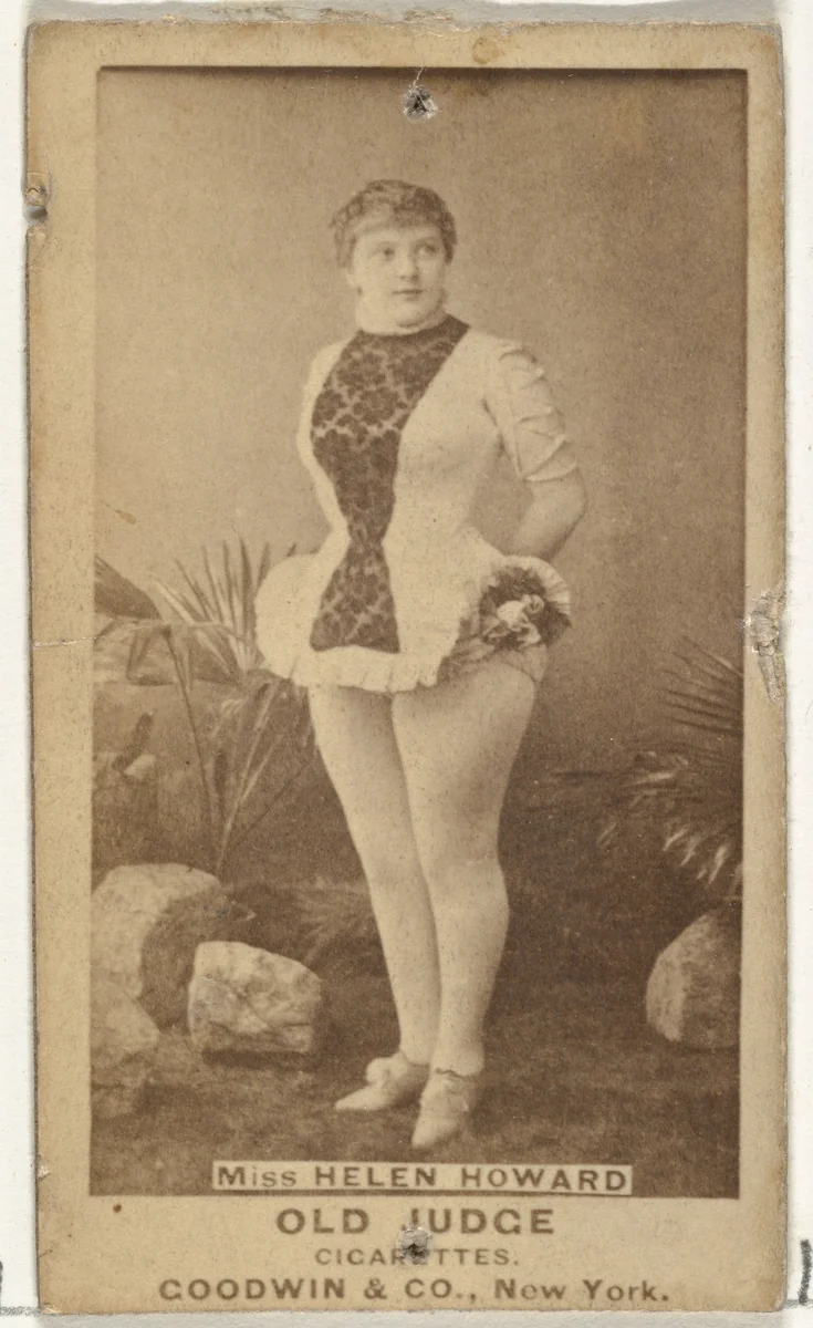 Miss Helen Howard, from the Actors and Actresses series (N171) for Old Judge Cigarettes by Goodwin & Company, photograph, 1886-1890