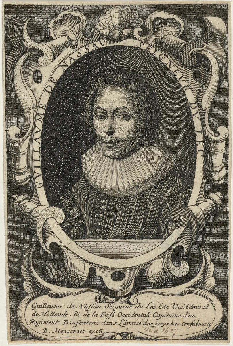 William of Nassau, Vice-Admiral of Holland by Balthasar Moncornet, print, 1600-1668