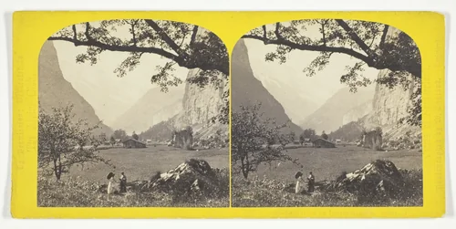 La Vallee de Lauterbrunnen. Suisse, No. 98 from the series "Views of Switzerland" by William England, photograph, 1850-1896