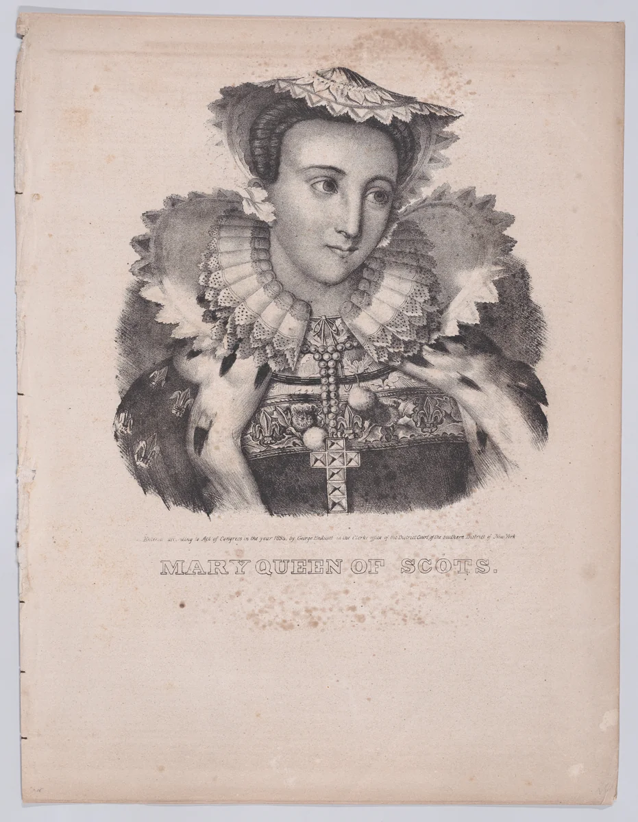 Mary, Queen of Scots by George Endicott, print, 1834