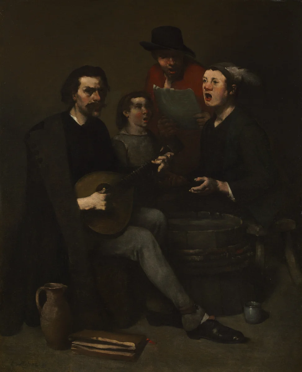 Singers by Théodule Ribot, painting, 1863-1868
