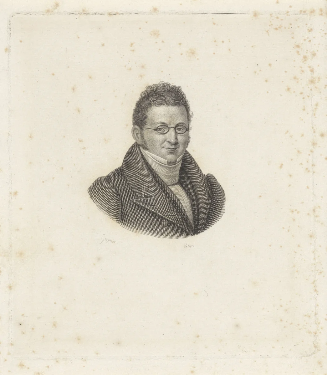 Portret van Christianus Petrus Eliza Robidé van der Aa by Philippus Velijn, print, 1804-1836