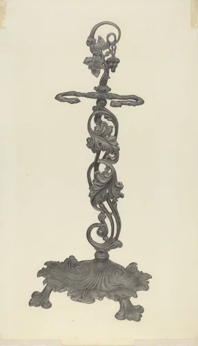 Umbrella Stand by Milton Grubstein, index of american design, 1940