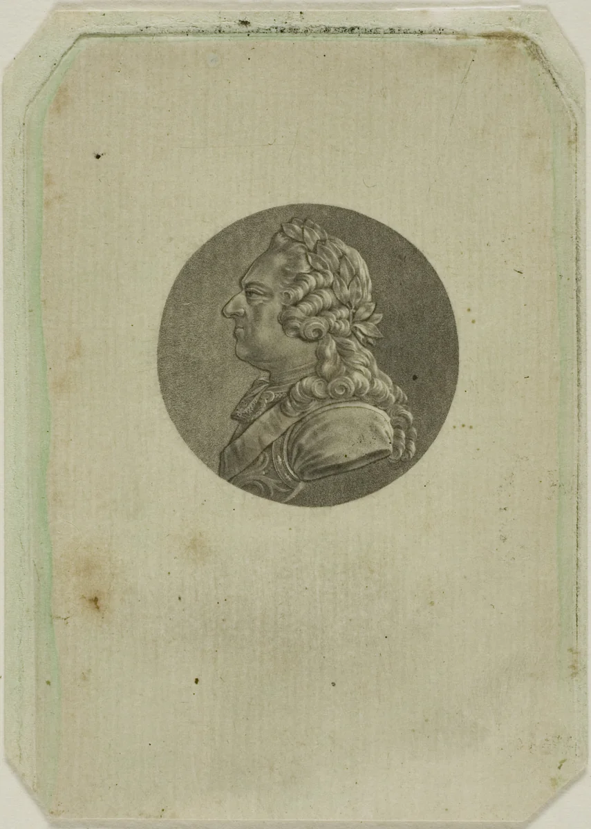 Louis XV by Jean-Baptiste de Grateloup Jean Pierre Sylvestre, print, 1755-1817
