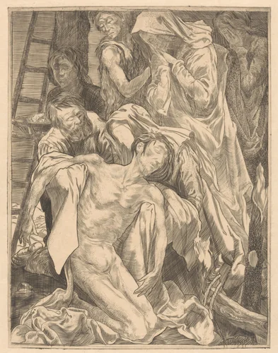 Kruisafneming by Johannes Josephus Aarts, print, 1881-1934