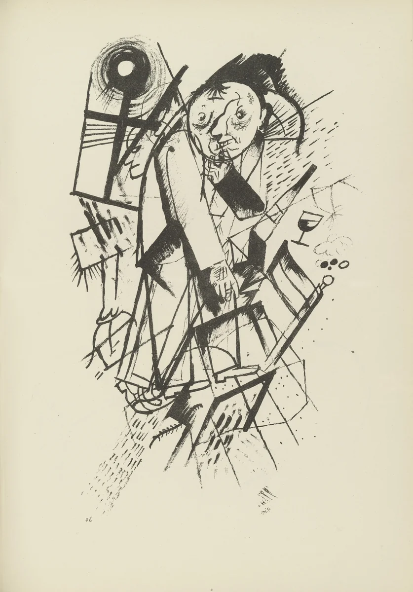 Franz Jung gewidmet (plate, folio 57) from Ecce Homo by George Grosz, illustrated book, 1922