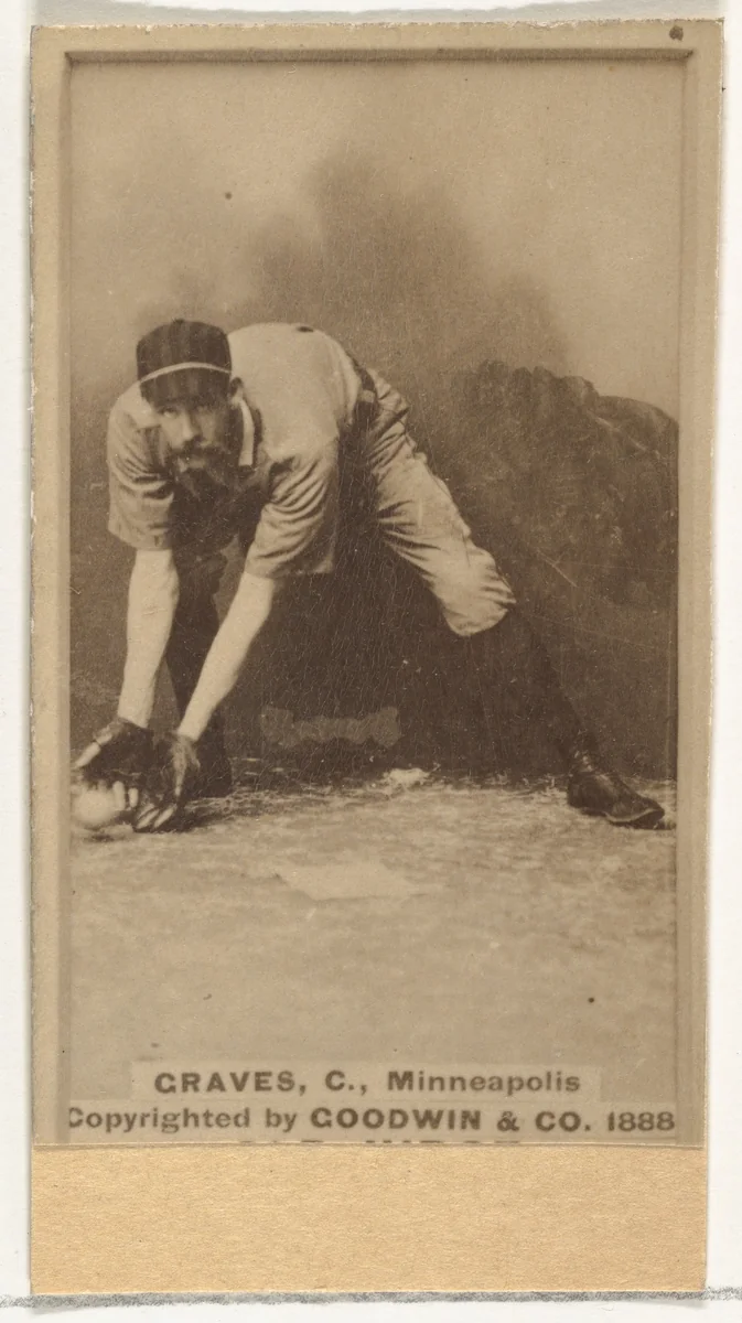 Frank Norris Graves, Catcher, Minneapolis, from the Old Judge series (N172) for Old Judge Cigarettes by Goodwin & Company, photograph, 1888
