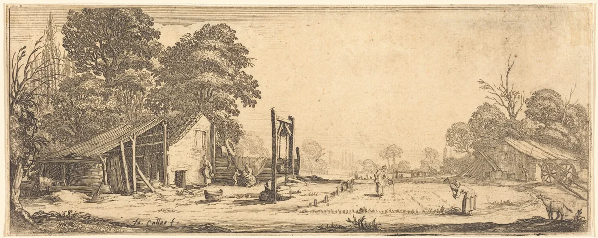 The Garden by Jacques Callot, print, 1633-1635