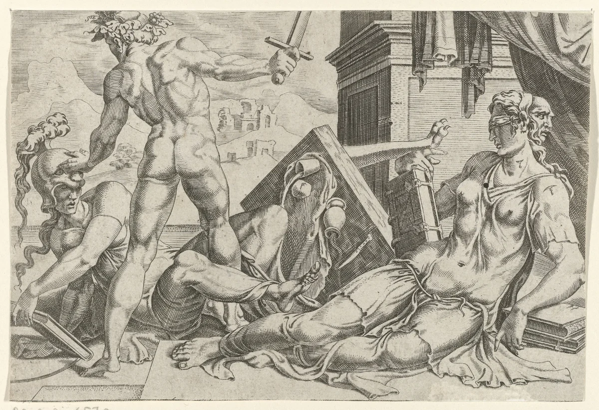 Wijn verstoort de zintuigen en veroorzaakt geheugenverlies by Dirck Volckertsz. Coornhert, print, 1551