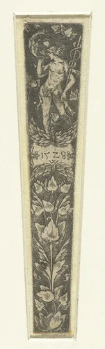 Ornament met Mercurius by Unknown, print, 1528