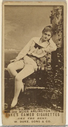 Card Number 362, Alice Arlington, from the Actors and Actresses series (N145-5) issued by Duke Sons & Co. to promote Cameo Cigarettes by W. Duke, Sons & Co., photograph, 1880-1889