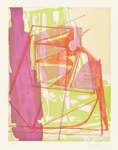 R & E by Amy Sillman, print, 2007