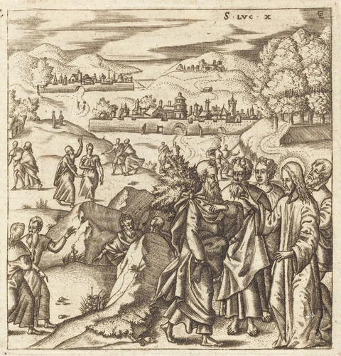 The Mission of the Seventy by Léonard Gaultier, print, 1576-1580