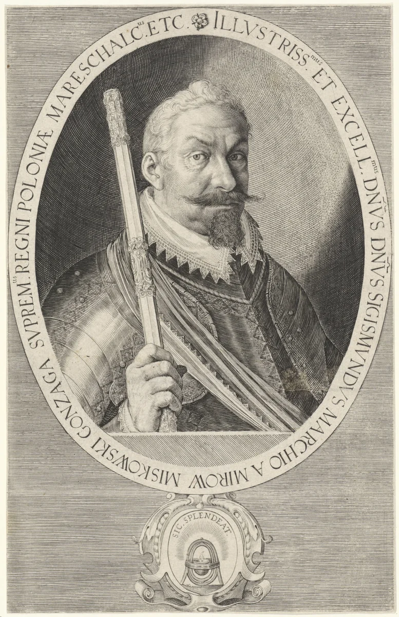 Portret van Sigismund Gonzaga Myszkowski by Unknown, print, 1580-1629