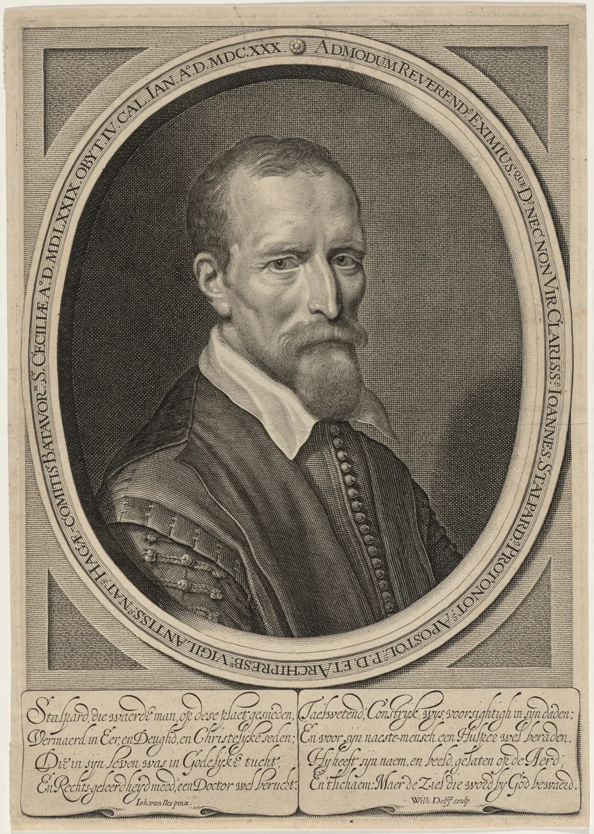Johannes Stalpard by Willem Jacobsz Delff, print, 1580-1638