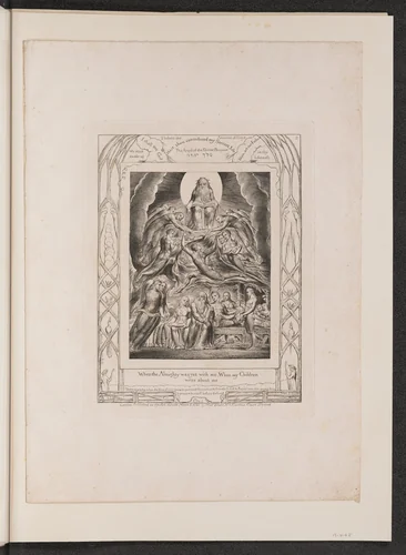 Satan Before the Throne of God by William Blake, portfolio, 1825