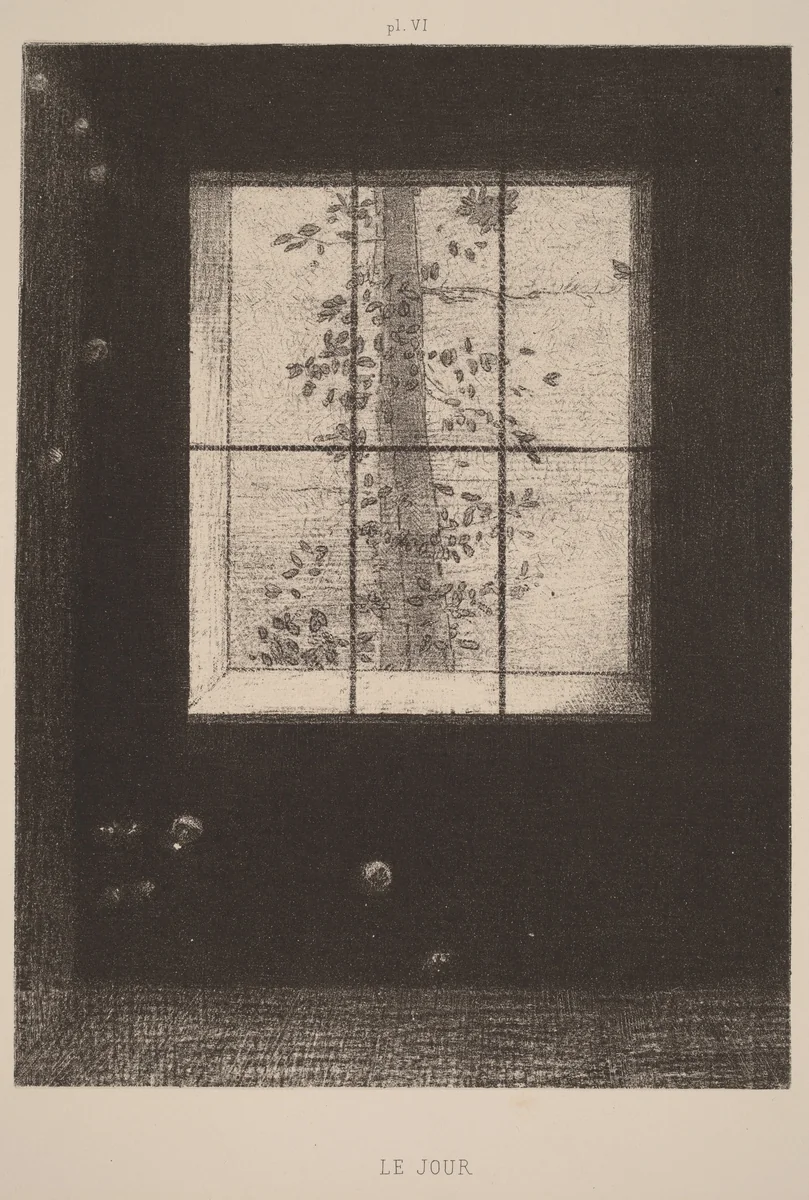 Le Jour (Day) by Odilon Redon, print, 1891