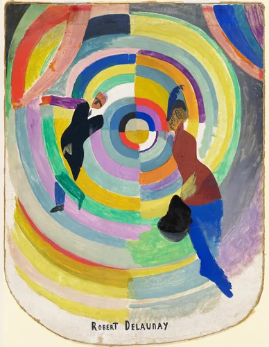 Political Drama by Robert Delaunay, painting, 1914