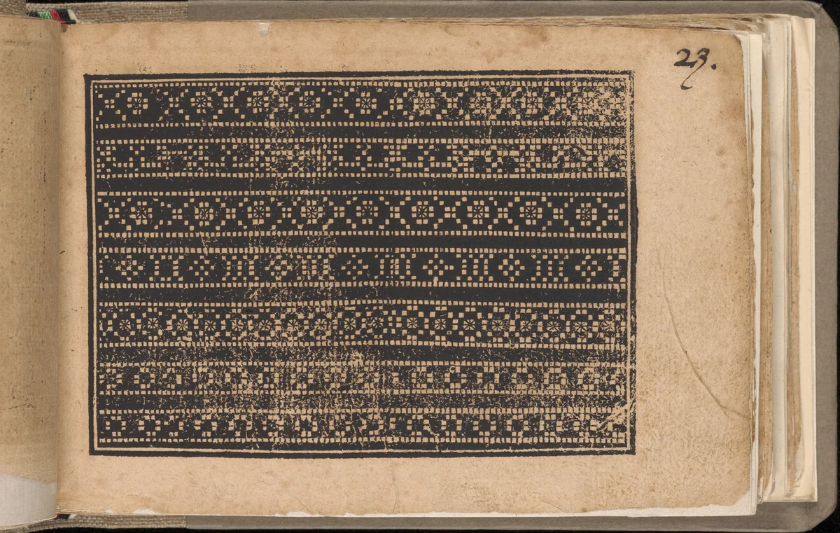 Schön newes Modelbuch (Page 23r) by Sigismundus Latomus, book, 1608