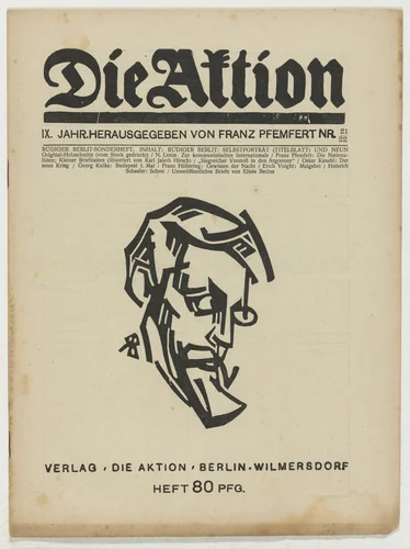 Die Aktion, vol. 9, no. 21/22 by Rüdiger Berlit, periodical, 1919