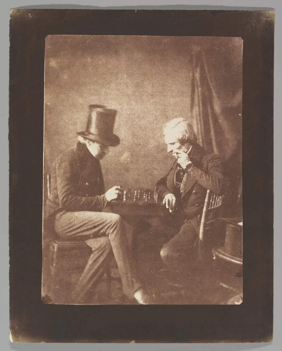 The Chess Players by Antoine François Jean Claudet, photograph, 1840-1850