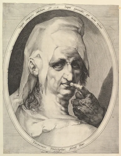 Harpocrates, the God of Silence by Jan Muller, print, 1593