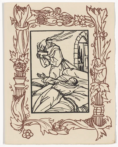 Plate (page 225) from Les Petites Fleurs de St. François (The Little Flowers of St. Francis) by Émile Bernard, illustrated book, 1928