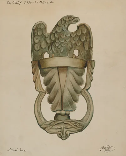 Door Knocker by Christopher Hobbs, index of american design, 1936