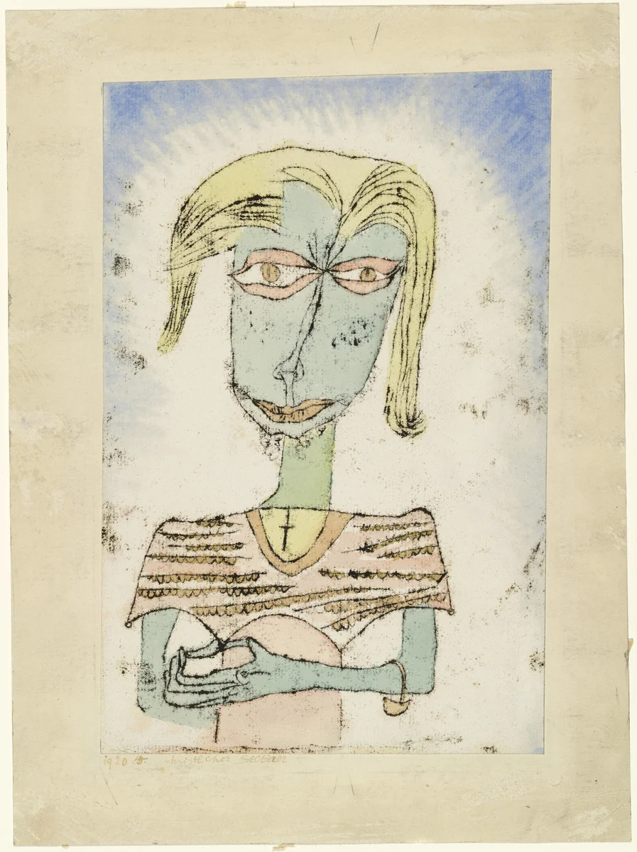 Christian Sectarian (Christlicher Sectierer) by Paul Klee, drawing, 1920