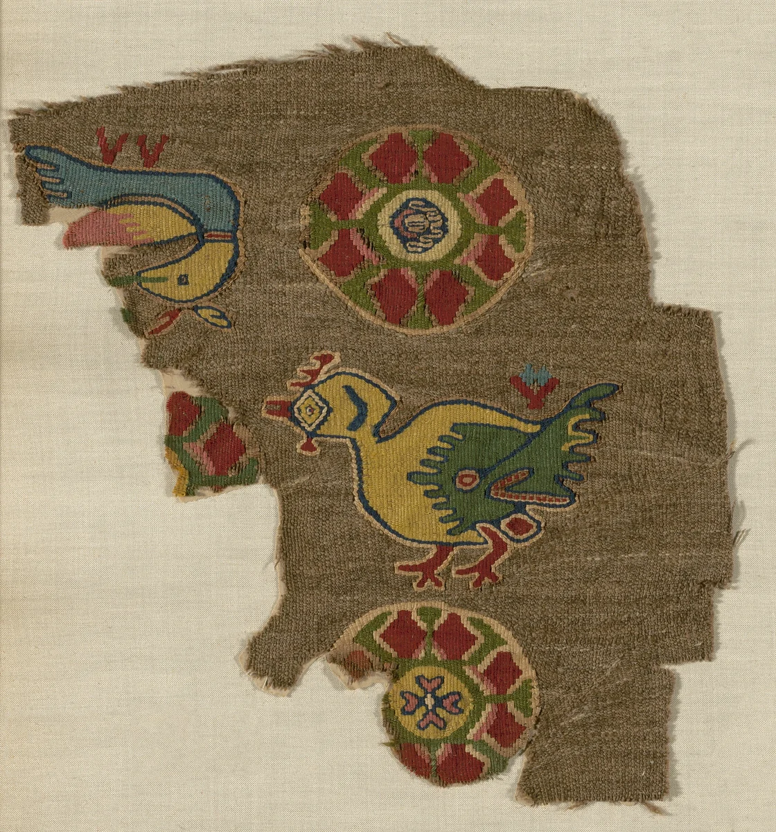 Fragment by Coptic Egypt, textile, 501-700