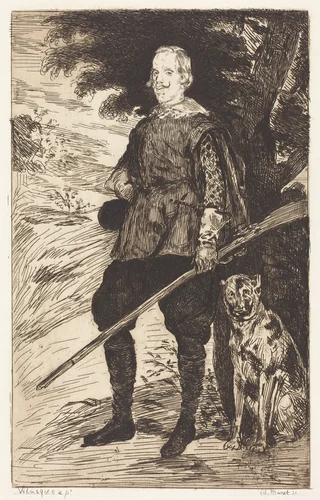 Philip IV (Philippe IV) by Edouard Manet; Diego Velázquez, print, 1862
