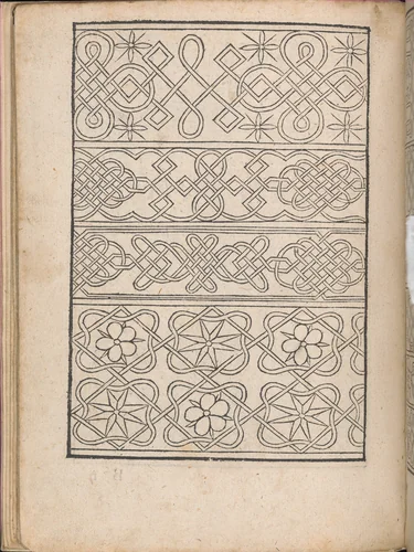 New Modelbüch allen Nägerin u. Sydenstickern (Page 6v) by Hans Hoffman, book, 1556