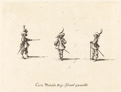 Unarmed Drill by Jacques Callot, print, 1634-1635