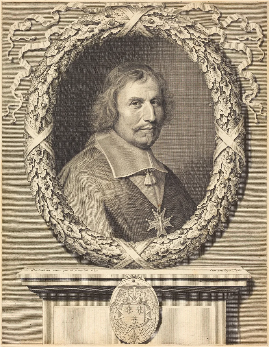 Cardinal Antonio Barberini by Robert Nanteuil, print, 1663